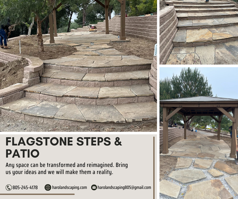 Flagstone Steps and Patio - This property was transformed with Allan block retaining walls and beautiful Oklahoma brown flagstone. The result was stunning! We absolutely loved the colors and hues of the flagstone.
Contact us if you are ready to transform your property! Flagstone Steps and Patio - This property was transformed with Allan block retaining walls and beautiful Oklahoma brown flagstone. The result was stunning! We absolutely loved the colors and hues of the flagstone.
Contact us if you are ready to transform your property!
