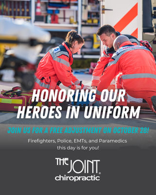 The Joint Chiropractic NH – Community Care - 🚨 We’re doing something BIG for First Responders Day! 💙
Enjoy a FREE chiropractic adjustment 📍Walk-ins welcome anytime! The Joint Chiropractic NH – Community Care - 🚨 We’re doing something BIG for First Responders Day! 💙
Enjoy a FREE chiropractic adjustment 📍Walk-ins welcome anytime!