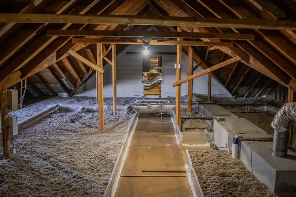Attic Air Sealing and Insulation - This attic was taken from absolutely no insulation or walkway to what you see here. All flooring and insulation was installed and air sealed by our Professional Team! If you want this done to your attic, then give us a call to schedule a Free Home Energy Audit which is our initial consultation. This Audit is Obligation free as well! Attic Air Sealing and Insulation - This attic was taken from absolutely no insulation or walkway to what you see here. All flooring and insulation was installed and air sealed by our Professional Team! If you want this done to your attic, then give us a call to schedule a Free Home Energy Audit which is our initial consultation. This Audit is Obligation free as well!