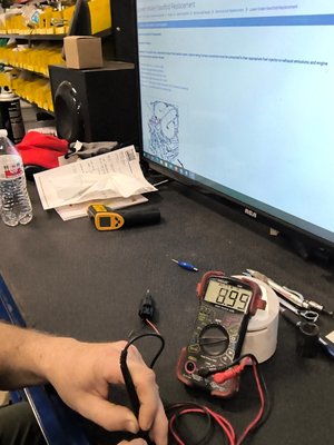HVAC diagnostics - A customer came in with their AC not working. after a little of diag time we found the issue. the ambient air temperature sensor was reading -30°. we replaced the sensor "about $50" and the air was blowing cold again. If you're having a issues with your car, come and see us! HVAC diagnostics - A customer came in with their AC not working. after a little of diag time we found the issue. the ambient air temperature sensor was reading -30°. we replaced the sensor "about $50" and the air was blowing cold again. If you're having a issues with your car, come and see us!