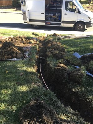 Replaced old galvanized pipe with new one piece copper pipe - Replaced old galvanized pipe with new copper one piece pipe Replaced old galvanized pipe with new one piece copper pipe - Replaced old galvanized pipe with new copper one piece pipe
