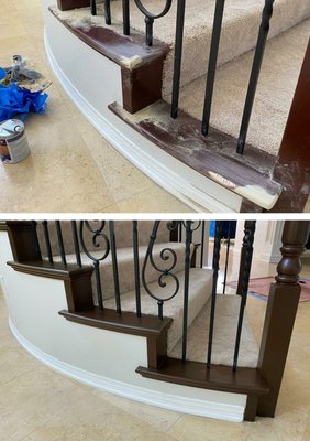 Staircase restoration - Restoration of a staircase for a long time client