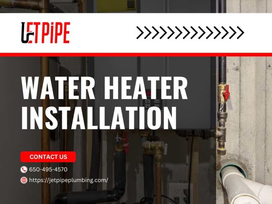 Water heater installation - Gemini said
Running out of hot water? At Jetpipe Plumbing in San Mateo, our professional water heater installation services ensure your home always has a reliable supply.
Our comprehensive service covers everything from helping you select the ideal, energy-efficient model to the final safety inspection. We expertly install traditional tank water heaters and modern tankless systems. Our licensed plumbers handle the safe disconnection and haul-away of your old unit, precise fitting of new water, gas, or electrical lines, and strict adherence to all local California safety codes, including proper earthquake strapping. We take care of all the heavy lifting and technical details so you do not have to worry about a thing.
Upgrading your system is a major investment, and we want to make it as affordable as possible. Ask us how you can save up to $1000 on your installation! You can also save $99 on your next plumbing service or get a completely free service call with any repair. Contact Jetpipe Plumbing today for a seamless upgrade. Water heater installation - Gemini said
Running out of hot water? At Jetpipe Plumbing in San Mateo, our professional water heater installation services ensure your home always has a reliable supply.
Our comprehensive service covers everything from helping you select the ideal, energy-efficient model to the final safety inspection. We expertly install traditional tank water heaters and modern tankless systems. Our licensed plumbers handle the safe disconnection and haul-away of your old unit, precise fitting of new water, gas, or electrical lines, and strict adherence to all local California safety codes, including proper earthquake strapping. We take care of all the heavy lifting and technical details so you do not have to worry about a thing.
Upgrading your system is a major investment, and we want to make it as affordable as possible. Ask us how you can save up to $1000 on your installation! You can also save $99 on your next plumbing service or get a completely free service call with any repair. Contact Jetpipe Plumbing today for a seamless upgrade.
