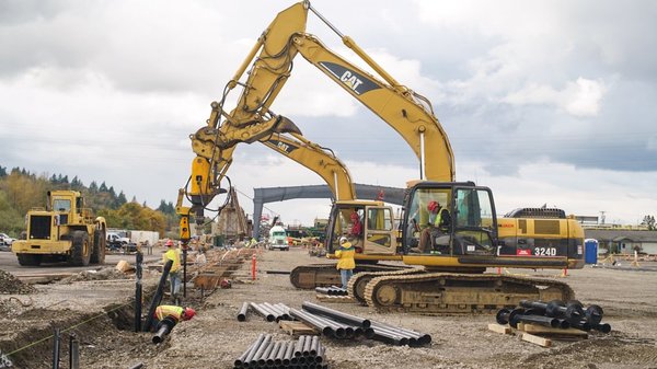 Commercial Foundation Repair - Ram Jack West installed 850 pre-construction helical piles to the Swanson Saw Mill in Springfield, Oregon. Commercial Foundation Repair - Ram Jack West installed 850 pre-construction helical piles to the Swanson Saw Mill in Springfield, Oregon.