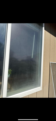 Hard Water Removal - This customer was going to replace the windows because she thought they were bad. I cleaned them up brand new! Call today for a free quote! 360-488-3829.
