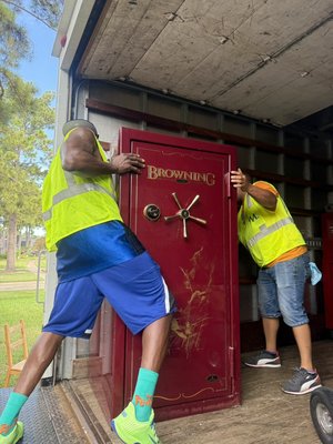 Specialty Moving Services - Safely moved a heavy safe and gym equipment for a client, using proper equipment and careful handling to protect both the items and the property. Specialty Moving Services - Safely moved a heavy safe and gym equipment for a client, using proper equipment and careful handling to protect both the items and the property.