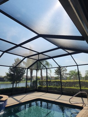 Full Rescreen - Any and all screen needs from pool rescreening to screw changes to front entry installations we do it all! 3 Guys and Some Screen is a one stop shop for all things screen!