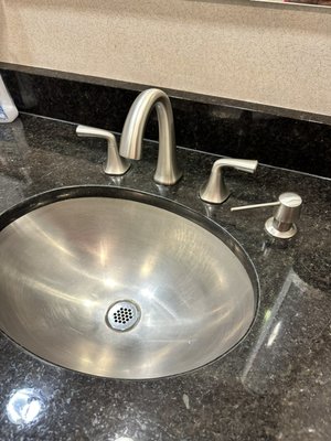 Bathroom Faucet replacement - These faucets were original when the building was built 20 years ago. Customer wanted all 10 of these bathroom faucets replaced in all four other bathrooms and this is the finished product. Bathroom Faucet replacement - These faucets were original when the building was built 20 years ago. Customer wanted all 10 of these bathroom faucets replaced in all four other bathrooms and this is the finished product.
