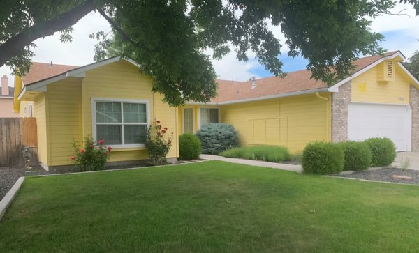 exterior home - Before and after photos of a newly one exterior