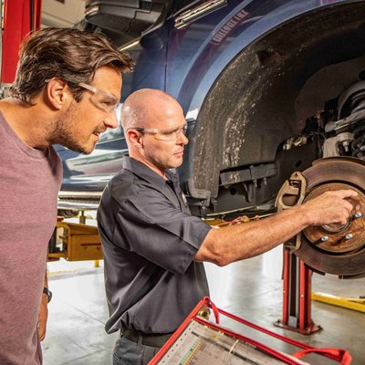 Brake Repair, Brake Pad Replacement, Rotor Service & Brake Inspections - Our brake services are focused on safety, reliability, and consistent stopping performance. We service brake systems for all types of vehicles including cars, SUVs, trucks, and performance vehicles. If you notice squeaky brakes, grinding brakes, a soft brake pedal, brake vibration, a burning brake smell, or a brake warning light, our expert technicians can inspect the system and identify the cause.Your braking system is one of the most important safety components on your vehicle. Our brake jobs are backed by a lifetime service warranty on brake pads and brake shoes. Our brake services include brake inspections, worn brake component identification, brake repair, and brake services for many makes and models. We also tackle common brake repair needs such as parking brake repair, brake line repair, anti-lock braking system (ABS) inspection repair, brake fluid flushes, and complete brake system repair.We service cars, SUVs, trucks, and performance vehicles while focusing on safe, dependable braking performance. Our technicians carefully inspect braking components and provide clear recommendations based on the condition of your vehicle.Our brake services may include, but are not limited to:Brake pad replacementBrake rotor replacementRotor resurfacingBrake inspectionsBrake fluid serviceCaliper replacementBrake diagnosticsABS system inspectionBrake noise diagnosisComplete brake repairParking brake repairSoft brake pedal diagnosisBrake line repairBrake vibration or grindingBrake warning light diagnosisBurning brake smell inspectionAnti-lock braking system (ABS) inspection repairBrake fluid flushBrake system inspection and repairWe are committed to providing dependable service, customer safety, and reliable brake system performance you can trust. Call us today to schedule an appointment. Brake Repair, Brake Pad Replacement, Rotor Service & Brake Inspections - Our brake services are focused on safety, reliability, and consistent stopping performance. We service brake systems for all types of vehicles including cars, SUVs, trucks, and performance vehicles. If you notice squeaky brakes, grinding brakes, a soft brake pedal, brake vibration, a burning brake smell, or a brake warning light, our expert technicians can inspect the system and identify the cause.Your braking system is one of the most important safety components on your vehicle. Our brake jobs are backed by a lifetime service warranty on brake pads and brake shoes. Our brake services include brake inspections, worn brake component identification, brake repair, and brake services for many makes and models. We also tackle common brake repair needs such as parking brake repair, brake line repair, anti-lock braking system (ABS) inspection repair, brake fluid flushes, and complete brake system repair.We service cars, SUVs, trucks, and performance vehicles while focusing on safe, dependable braking performance. Our technicians carefully inspect braking components and provide clear recommendations based on the condition of your vehicle.Our brake services may include, but are not limited to:Brake pad replacementBrake rotor replacementRotor resurfacingBrake inspectionsBrake fluid serviceCaliper replacementBrake diagnosticsABS system inspectionBrake noise diagnosisComplete brake repairParking brake repairSoft brake pedal diagnosisBrake line repairBrake vibration or grindingBrake warning light diagnosisBurning brake smell inspectionAnti-lock braking system (ABS) inspection repairBrake fluid flushBrake system inspection and repairWe are committed to providing dependable service, customer safety, and reliable brake system performance you can trust. Call us today to schedule an appointment.