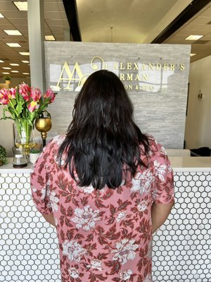 Body Wave Weft Install - This client wanted fuller hair with more length and Body Body Wave Weft Install - This client wanted fuller hair with more length and Body