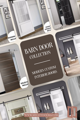 Barn Doors - We have many options of modern-minimalist design wooden interior doors made from glass, eco-wood veneer, or laminate. The wooden interior barn doors come in black matte, gray ash, white silk, or ginger ash. Your home will achieve your dream aesthetic using the latest European home interior trends. Our goal is to help you achieve that dream with a quality product that uses the finest materials and functional design.
My City Door’s interior doors can be enjoyed as a barn door in your kitchen’s pantry, as a modern single glass or laminate door panel and frame for the bathroom, or as a sliding closet entrance complimenting your bedroom’s chic style. My City Doors provide value in Standard American and European hardware as well as accessories, including hinges, locks, screws, and handles to elegantly complete your interior design goals.
In this collection you will find solid wooden barn doors for modern interior design. Door slabs come with clear glass, frosted opaque glass, mirror glass, decorative panels, modern-shaker panels and hardware.
We offer interior barn doors in MDF, solid core, and solid wood. MDF doors offer customizable colors, solid core doors enhance privacy with their sound-dampening properties, and solid wood doors bring natural beauty and durability to your space.
Shop online for the best wooden barn for great deals and amazing pricing and quality. The doors are in sock and ready to be shipped. Barn Doors - We have many options of modern-minimalist design wooden interior doors made from glass, eco-wood veneer, or laminate. The wooden interior barn doors come in black matte, gray ash, white silk, or ginger ash. Your home will achieve your dream aesthetic using the latest European home interior trends. Our goal is to help you achieve that dream with a quality product that uses the finest materials and functional design.
My City Door’s interior doors can be enjoyed as a barn door in your kitchen’s pantry, as a modern single glass or laminate door panel and frame for the bathroom, or as a sliding closet entrance complimenting your bedroom’s chic style. My City Doors provide value in Standard American and European hardware as well as accessories, including hinges, locks, screws, and handles to elegantly complete your interior design goals.
In this collection you will find solid wooden barn doors for modern interior design. Door slabs come with clear glass, frosted opaque glass, mirror glass, decorative panels, modern-shaker panels and hardware.
We offer interior barn doors in MDF, solid core, and solid wood. MDF doors offer customizable colors, solid core doors enhance privacy with their sound-dampening properties, and solid wood doors bring natural beauty and durability to your space.
Shop online for the best wooden barn for great deals and amazing pricing and quality. The doors are in sock and ready to be shipped.