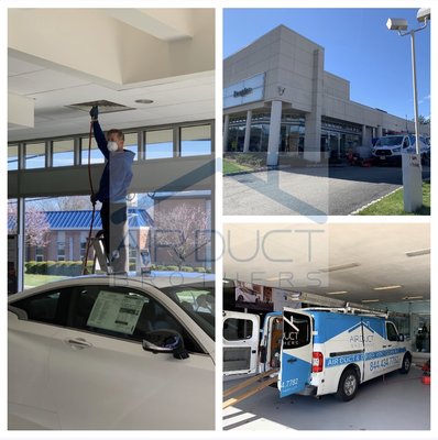 Douglas Infiniti-Volkswagen Dealership - Commercial air duct cleaning for Douglas Infiniti and Volkswagen Dealership in Summit, New Jersey