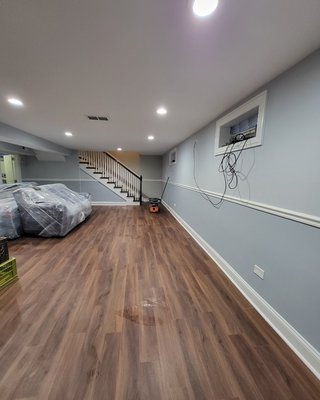 Basement Repair - Water damage
• Drywall installation
• Floor installation
• Paint walls
• Baseboards installation and Paint
• Doors install Basement Repair - Water damage
• Drywall installation
• Floor installation
• Paint walls
• Baseboards installation and Paint
• Doors install
