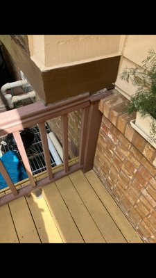 Deck build August 2025 - Old deck was badly rotted and falling apart, we took the old one out and fully replaced it with a stronger framing design, composite decking with a picture frame and modern metal railing. Deck build August 2025 - Old deck was badly rotted and falling apart, we took the old one out and fully replaced it with a stronger framing design, composite decking with a picture frame and modern metal railing.