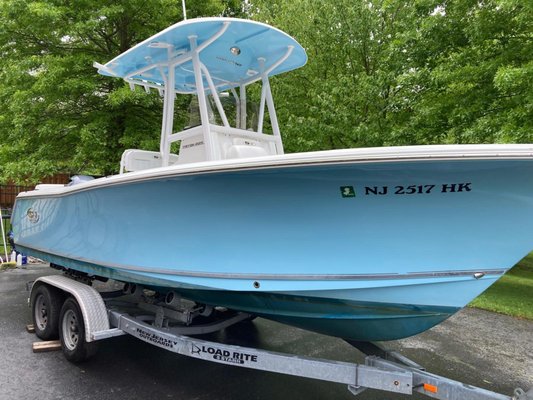 Captain's Package (Under 30 ft) - Pressure Wash, Wax Vacuum, Clean Hatches, Clean Gutters & Nonskid (or carper), Clean Vinyl & Coat With UV protectant, Polish Brightwork, Windows Cleaned, Bimini Top Cleaned, Compound, Buff, & Polish Hull And Top Rail. Captain's Package (Under 30 ft) - Pressure Wash, Wax Vacuum, Clean Hatches, Clean Gutters & Nonskid (or carper), Clean Vinyl & Coat With UV protectant, Polish Brightwork, Windows Cleaned, Bimini Top Cleaned, Compound, Buff, & Polish Hull And Top Rail.
