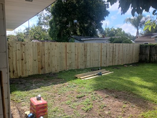 wooden fence - fence and gate had to be replaced wooden fence - fence and gate had to be replaced