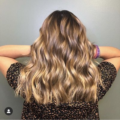 Balayage and Brick Layer Highlights - Balayage gives our guests that "lived in" look. Modern, in style, trending, and so easy to wear. It incorporates a seamless blend between dark shadowy roots and bright blended ends Gives that sun kissed look.
Brick layer highlights lend a similar balayage look, but more extend highlights all the way to the root. It is a lighter overall look, but also grows out beautifully.
Both looks are perfect for low maintenance women who love to look their best. Balayage and Brick Layer Highlights - Balayage gives our guests that "lived in" look. Modern, in style, trending, and so easy to wear. It incorporates a seamless blend between dark shadowy roots and bright blended ends Gives that sun kissed look.
Brick layer highlights lend a similar balayage look, but more extend highlights all the way to the root. It is a lighter overall look, but also grows out beautifully.
Both looks are perfect for low maintenance women who love to look their best.