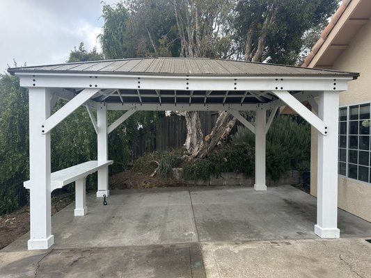 Gazebo build - We built and painted this gazebo for a client and ran electrical to it as well. It took my team about 5 days start to finish. For me it’s all about the detail that went into the build. Gazebo build - We built and painted this gazebo for a client and ran electrical to it as well. It took my team about 5 days start to finish. For me it’s all about the detail that went into the build.