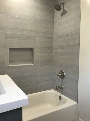 Diamond Bar | Bathroom Renovation - During this project, a modest bathroom renovation was completed. This small space was converted into a modern yet practical stunning bathroom, adding to the home's beauty. Diamond Bar | Bathroom Renovation - During this project, a modest bathroom renovation was completed. This small space was converted into a modern yet practical stunning bathroom, adding to the home's beauty.