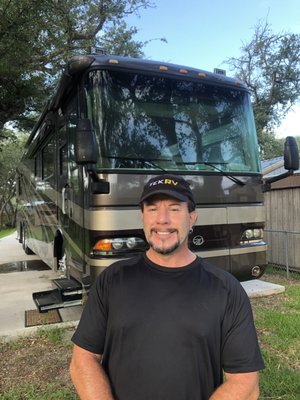 2005 Monaco Motorhome Inspection - We inspected this 2005 Monaco Platinum III motorhome for our client. It took over 8 hours to perform the inspection of over 500 points, and another 6 hours to create the report. We also pulled fluid samples for independent lab analysis to ensure the motor oil, transmission fluid, cooling system, generator oil and coolant, and Aquahot fluid did not show any issues with those components. Our client was thrilled with the report and outcome and ended up completing the purchase. The buyer was very pleased with the process as well. 2005 Monaco Motorhome Inspection - We inspected this 2005 Monaco Platinum III motorhome for our client. It took over 8 hours to perform the inspection of over 500 points, and another 6 hours to create the report. We also pulled fluid samples for independent lab analysis to ensure the motor oil, transmission fluid, cooling system, generator oil and coolant, and Aquahot fluid did not show any issues with those components. Our client was thrilled with the report and outcome and ended up completing the purchase. The buyer was very pleased with the process as well.