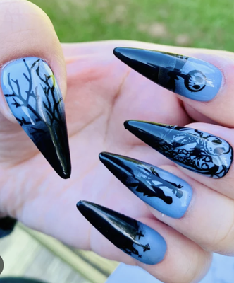 Halloween Nail Art Collection - 🎃✨ Halloween Nail Art Collection ✨🕷️

Spooky season has officially arrived! 🖤 From creepy-cute designs and haunting details to bold colors, glitter, and spooky accents, this Halloween nail collection is all about making a statement.

Perfect for anyone looking to add a little spooky glam to their look this season. 👻🕸️💅

Book your Halloween set and let your nails do the haunting! 🎃🖤
