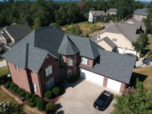 New Residential Shingle Roof - This is a recent replacement of a shingle roof due to storm damage. The team at A&W Roofing was able to get this customers a new roof and gutters paid for by their insurance company. See how our certified inspectors can assist you with all your roofing needs, from a simple repair to a full roof replacement.