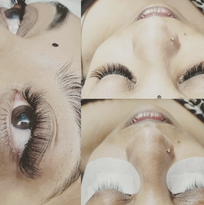 Eyelash Extension - These clients wanted more volume and length to their eyelashes while still maintaining a natural appearance.