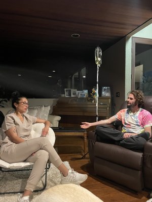 Home Visit in Encinitas - Our client had a bad case of food poisoning, unable to recover after 12 hours of symptoms. After administering our KICK IT IV drip, he was fully recovered and back in action to get on with his day.