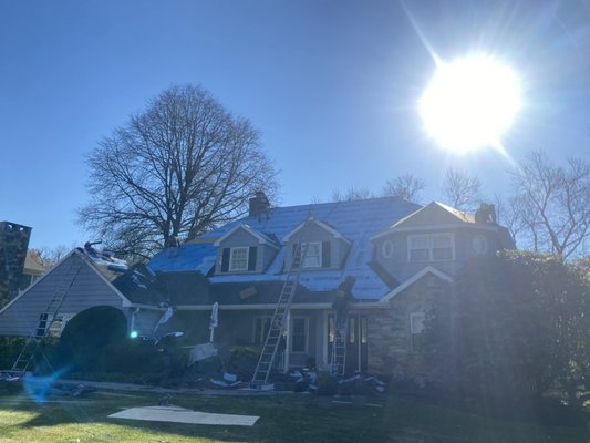 roof replacement - complete roof and plywood replacement on this beautiful home right before the holidays . roof replacement - complete roof and plywood replacement on this beautiful home right before the holidays .