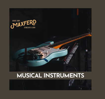 Musical Instruments - At Maxferd we offer an incredible selection of luxury items for sale. Due to our unique position in the market, we are able to offer desirable high-value items at affordable prices.

Here at Maxferd, we aspire to be the #1 place for the informed consumer to shop for amazing deals on various treasures. We carry a vast selection of one-of-a-kind items, including estate jewelry, diamonds, luxury watches, musical instruments, designer items, collectibles, and more.

Priced to sell at up to 90% off retail prices, our friendly and courteous staff offers you a comfortable and professional experience in a pleasant neighborhood jewelry shop environment.

Call us today and check the availability of the instruments in stores: Los Angeles – Beverly Hills, Woodland Hills, Van Nuys, or Lawndale!