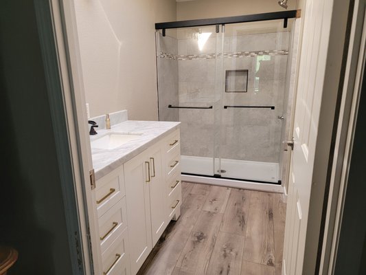 Bathroom Remodel - Full bathroom remodel completed for a client Bathroom Remodel - Full bathroom remodel completed for a client