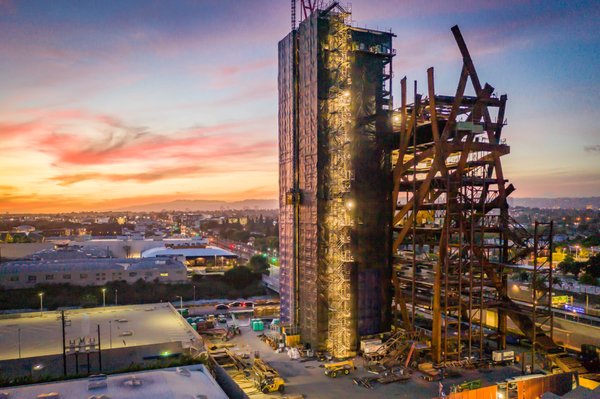 (W)rapper Building - A unique commercial building under construction in Culver City. It photographs very well at sunset (W)rapper Building - A unique commercial building under construction in Culver City. It photographs very well at sunset