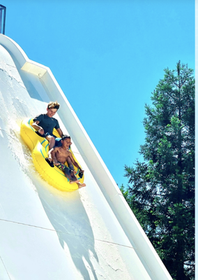 The Avalanche - Drop over four stories in a heart‑stopping free fall, then rocket up the opposite side of the canyon "Avalanche" style—an adrenaline rush that leaves your heart in your mouth.
*MAX WT. SINGLE TUBE: 250 LBS
*MAX WT. DOUBLE RIDERS: 400 LBS
*MAX WT. TRIPLE RIDERS: 600 LBS The Avalanche - Drop over four stories in a heart‑stopping free fall, then rocket up the opposite side of the canyon "Avalanche" style—an adrenaline rush that leaves your heart in your mouth.
*MAX WT. SINGLE TUBE: 250 LBS
*MAX WT. DOUBLE RIDERS: 400 LBS
*MAX WT. TRIPLE RIDERS: 600 LBS