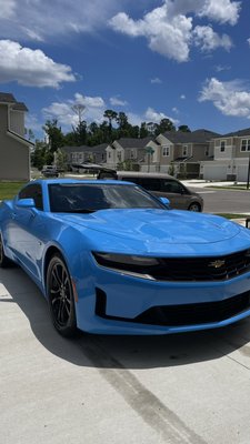 Full Exterior and Interior Detail - Full exterior and interior detail on a truly sports car, beautiful blue Chevrolet Camaro, a real American Muscle Full Exterior and Interior Detail - Full exterior and interior detail on a truly sports car, beautiful blue Chevrolet Camaro, a real American Muscle