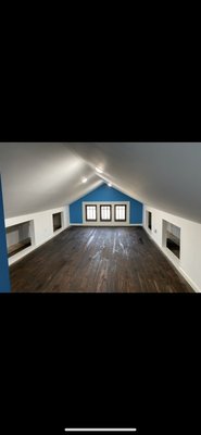 Attic Remodel (2021) - This remodel was done for one of our customers looking to make extra storage. Overall, it was a great project and our customers were beyond thrilled. We did everything, as far as, drywall work, mudding, sanding, painting, electrical, insulation, baffles, and wood work. (2021)