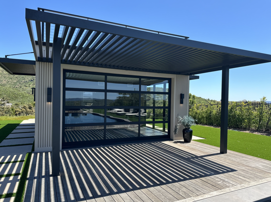 New Construction Projects - This New Construction Project was Custom Full View Garage Doors on a Beautiful Property.
These Garage Doors are Full View Aluminum in a Black Powder Coat Color and Frosted Glass on the Main Driveway and Clear Glass for the Pool House Gym.
Like these Garage Doors? Contact us today for your Estimate!
Email: contact@archwaygaragedoors.com
Call: 805-429-1077 New Construction Projects - This New Construction Project was Custom Full View Garage Doors on a Beautiful Property.
These Garage Doors are Full View Aluminum in a Black Powder Coat Color and Frosted Glass on the Main Driveway and Clear Glass for the Pool House Gym.
Like these Garage Doors? Contact us today for your Estimate!
Email: contact@archwaygaragedoors.com
Call: 805-429-1077