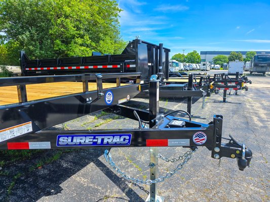 Utility Trailers for Sale - Quality and affordable utility trailers and equipment trailers from brands like Sure-Trac and Carry On. Sizes range from 5'x8' tube top utility trailers to 8.5'x20' equipment trailers. Need a size we don't have in stock? No problem. We can order it for you.