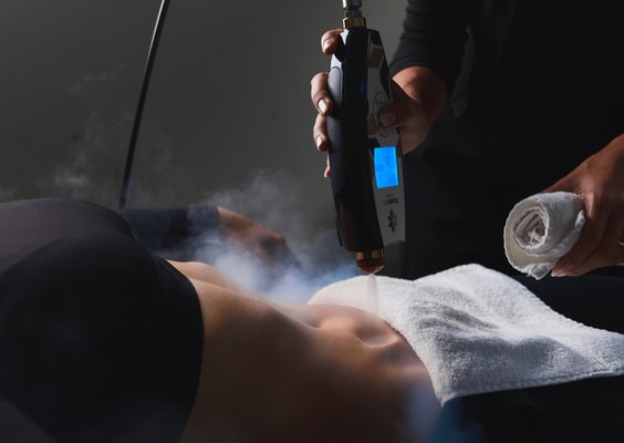Cryotherapy - Local Cryotherapy is used to reduce pain, inflammation, and swelling in targeted areas. Local cryotherapy allows us to treat a specific location and is much more powerful and efficient than traditional ice baths. Cryotherapy treatment generally takes about 5-10 minutes depending on the area treated. A local cryotherapy treatment provides the patient with a rush of oxygenated blood, a natural analgesic effect and a reduction in muscle tension in the treatment area. Post treatment, the microcirculation in the treatment area provide muscles with increased rates of healing and recovery, and the natural analgesic effect and relaxation of muscles allows the patient to increase their exercise tolerance, as well as strengthen the muscles and joints to reduce the possibility of injury in the future. Benefits of Local Cryotherapy *Inhibition of inflammation *Reduction of pain *Reduction of spasm *Improved joint mobility *Decrease in muscle tension *Overall quicker return to training/competition *Decreased fatigue *Improves circulation *Decrease swelling *Decrease of chronic pain syndrome *Reduction of post traumatic treatments *Arthritis *Frozen Shoulder *Plantar Fasciitis