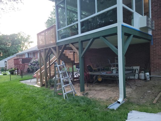 Freshly painted deck - Freshly painted deck Freshly painted deck - Freshly painted deck