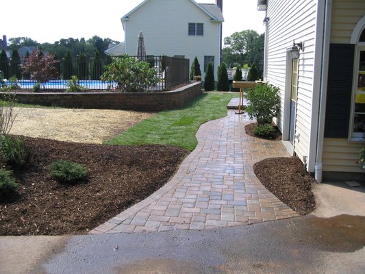Patio, Steps, Walkways, & Plantings in Wallingford, CT - This Wallingford homeowner wanted to create more outdoor living space, new walkways, privacy plantings, and upgraded lawn. TJB-INC did not disappoint! Patio, Steps, Walkways, & Plantings in Wallingford, CT - This Wallingford homeowner wanted to create more outdoor living space, new walkways, privacy plantings, and upgraded lawn. TJB-INC did not disappoint!