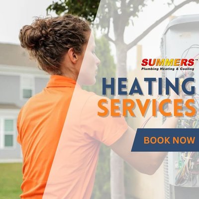 Heating Service & Repair From The Experts - All Heating & Furnace Services:
Furnace Installation
Furnace Repair
Furnace Replacement
Furnace Tune Up
When winter approaches, it is crucial to make sure that our heating units are running efficiently to keep your home comfortable. If your furnace or heat pump is broken, however, it can become much more difficult to accomplish this. Damaged or weakened heating systems not only fail to warm your home, but they could also cost you extra in energy or gas bills because of their inefficient fuel output. Summers can help with any heating service.
We Service & Repair All Heating Systems For Your Home!
For over 40 years, Summers Plumbing Heating & Cooling has been providing top-notch heating services. We have earned a reputation as being reliable and consistent, and our technicians prove that in our high-quality work.
For every home heating project we handle, we work to provide the best service we can because we believe our most valuable assets are our customers. Offering a wide range of solutions, our technicians can take care of your heating need.
24/7 Hour Emergency Heating Service.
When heating systems are not functioning as efficiently as they should, they not only fail to do the job and heat your home. They also can increase your annual heating costs by up to 25%! Contact Summers Plumbing Heating & Cooling to discuss the heating service you need. We even make ourselves available 24/7 to deal with heating emergencies. Heating Service & Repair From The Experts - All Heating & Furnace Services:
Furnace Installation
Furnace Repair
Furnace Replacement
Furnace Tune Up
When winter approaches, it is crucial to make sure that our heating units are running efficiently to keep your home comfortable. If your furnace or heat pump is broken, however, it can become much more difficult to accomplish this. Damaged or weakened heating systems not only fail to warm your home, but they could also cost you extra in energy or gas bills because of their inefficient fuel output. Summers can help with any heating service.
We Service & Repair All Heating Systems For Your Home!
For over 40 years, Summers Plumbing Heating & Cooling has been providing top-notch heating services. We have earned a reputation as being reliable and consistent, and our technicians prove that in our high-quality work.
For every home heating project we handle, we work to provide the best service we can because we believe our most valuable assets are our customers. Offering a wide range of solutions, our technicians can take care of your heating need.
24/7 Hour Emergency Heating Service.
When heating systems are not functioning as efficiently as they should, they not only fail to do the job and heat your home. They also can increase your annual heating costs by up to 25%! Contact Summers Plumbing Heating & Cooling to discuss the heating service you need. We even make ourselves available 24/7 to deal with heating emergencies.