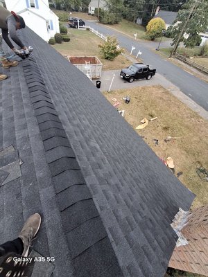 New Roof - -remove existing shingles
-replace rotted wood
-install new roof