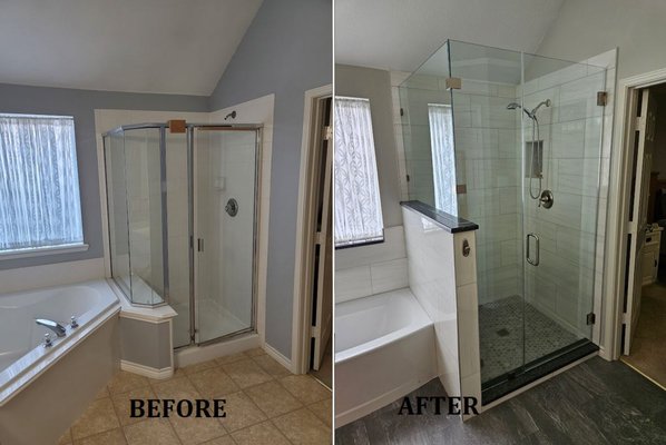 Bathroom Remodels - This remodel took place in Wylie Texas. Transformed this outdated bathroom into the customers dream bathroom. Bathroom Remodels - This remodel took place in Wylie Texas. Transformed this outdated bathroom into the customers dream bathroom.