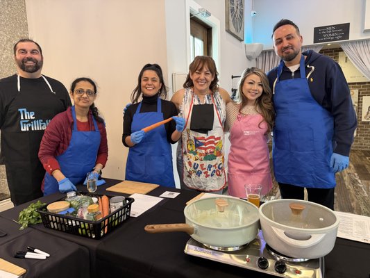 Fremont Bank Corporate Event - Fremont Bank event at Casa Bella in Sunol. We made yellow curry chicken, jasmine rice, and a Thai cucumber salad. Each team had a secret ingredient they had to add for a fun little twist!
