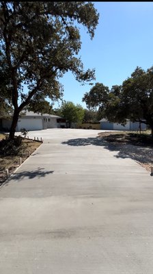 Custom Drive way Demo and Replace with additional walkways. - On this Job we completely ripped out and replaced this clients driveway with a couple of additional add ons including Walkways poured in the back yard.