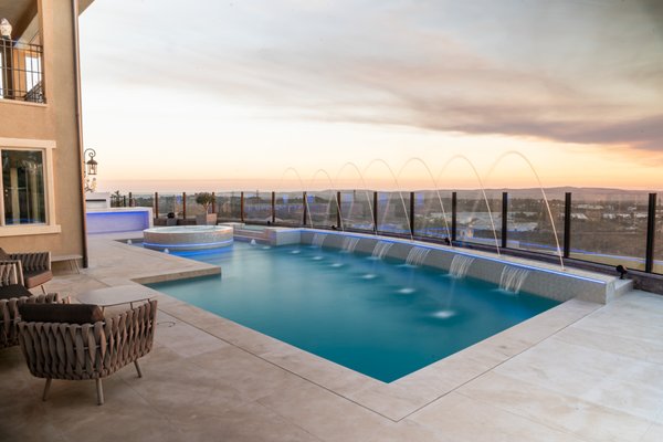Portola Hills - This beautiful Portola Hills project will give you a new way of thinking when you design your outdoor living space. From the lighting, pool design, cabanas Portola Hills - This beautiful Portola Hills project will give you a new way of thinking when you design your outdoor living space. From the lighting, pool design, cabanas