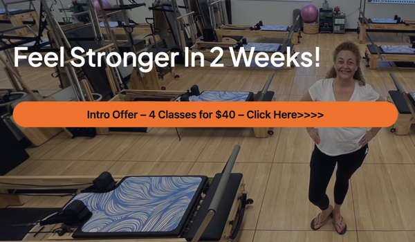 Intro Offer: 4 Classes for $40! - Curious about Reformer Pilates? This is your chance to jump in. For just $40, you’ll get 4 classes in 2 weeks—plenty of time to discover how Pilates helps you move better, feel stronger, and actually look forward to working out.
Here’s what’s included:
✨ 4 reformer classes that meet you where you are
✨ Expert, evidence-based instruction
✨ A supportive space where real bodies train
✨ A community that sweats, laughs, and lifts each other up