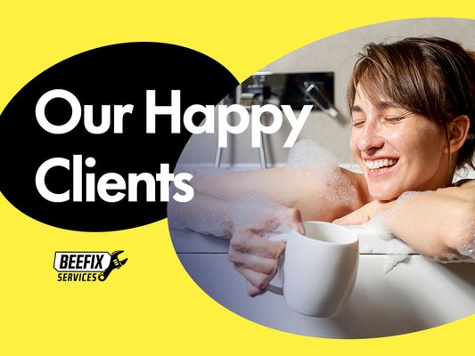 Real Results, Happy Customers - At Beefix Services, nothing makes us prouder than a client who can finally enjoy their bathroom the way it was meant to be.
We serve homeowners across San Diego and surrounding areas. Our customers come to us for all kinds of plumbing work and keep coming back because we do it right.
What our clients love about working with us:
✅ We show up on time and get the job done
✅ Honest pricing — no surprises on the bill
✅ Clean work, professional finish every time
✅ We listen, explain, and answer every question
✅ Free estimate before any work begins
✅ 10% off for first-time customers
From installing a new bathtub or shower to fixing a leaky faucet, replacing a toilet, or upgrading a sink — our team handles it all. Most of our new clients come from referrals, and that tells you everything.
Ready to join our happy clients? Call (916) 224-2709 today! Real Results, Happy Customers - At Beefix Services, nothing makes us prouder than a client who can finally enjoy their bathroom the way it was meant to be.
We serve homeowners across San Diego and surrounding areas. Our customers come to us for all kinds of plumbing work and keep coming back because we do it right.
What our clients love about working with us:
✅ We show up on time and get the job done
✅ Honest pricing — no surprises on the bill
✅ Clean work, professional finish every time
✅ We listen, explain, and answer every question
✅ Free estimate before any work begins
✅ 10% off for first-time customers
From installing a new bathtub or shower to fixing a leaky faucet, replacing a toilet, or upgrading a sink — our team handles it all. Most of our new clients come from referrals, and that tells you everything.
Ready to join our happy clients? Call (916) 224-2709 today!