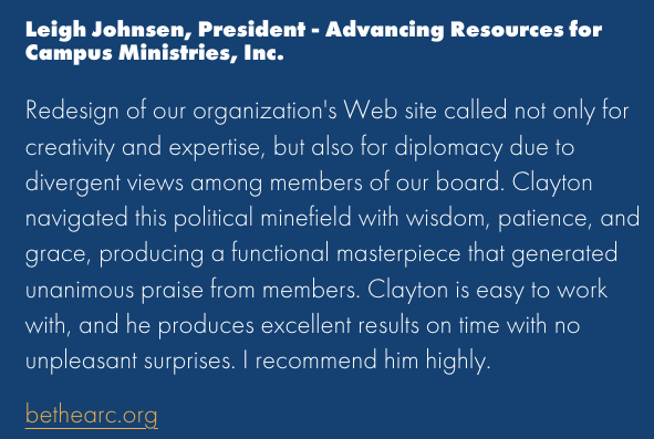 Kind Words From Clients - Testimonials from clients I have worked with. Kind Words From Clients - Testimonials from clients I have worked with.
